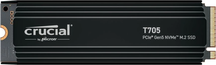 Napredna SSD Crucial T705, 2TB, M.2 NVMe, PCIe 5.0, s hladilnikom