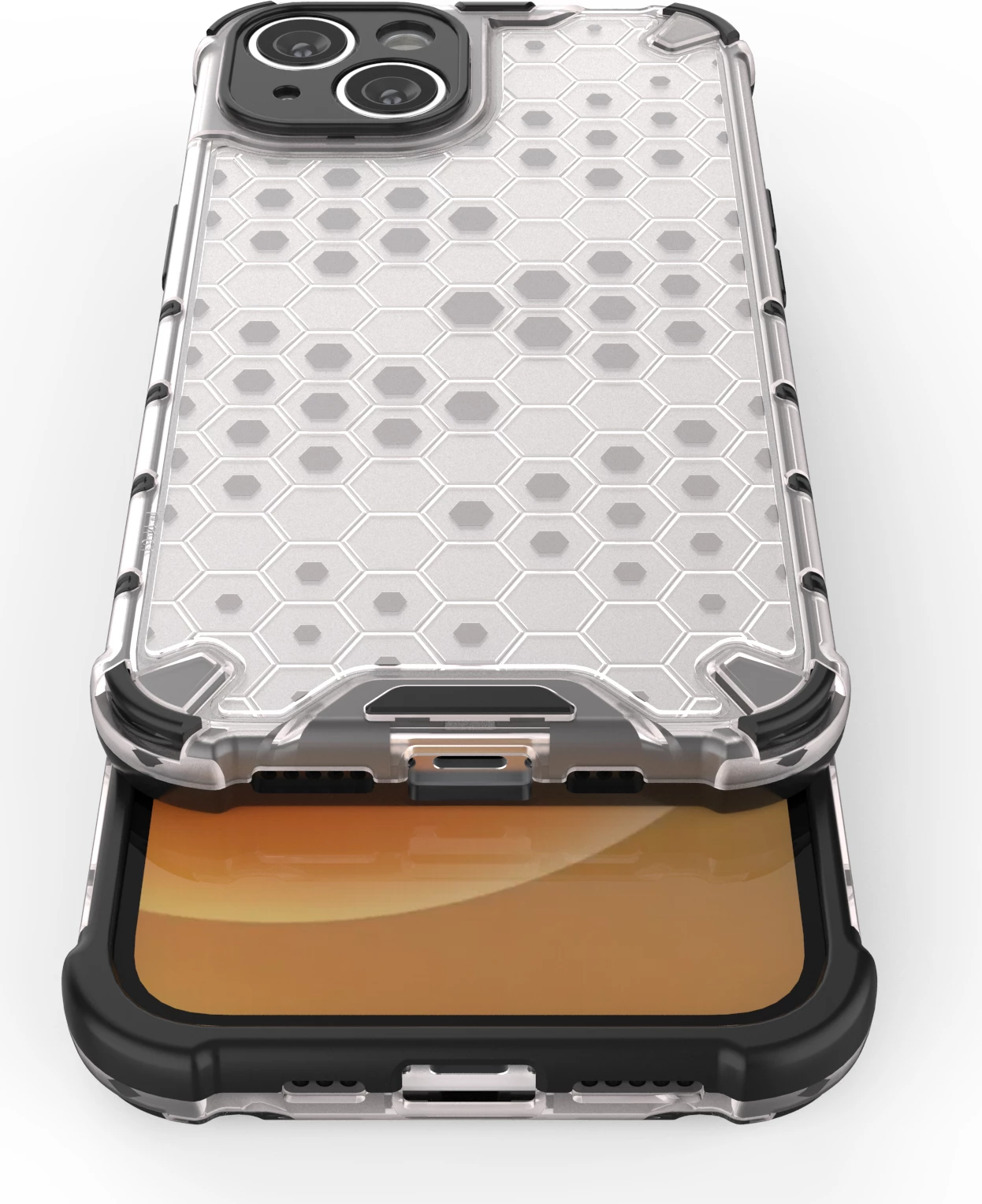 Zaščitni ovitek Honeycomb Hurtel za iPhone 14 Plus, moder
