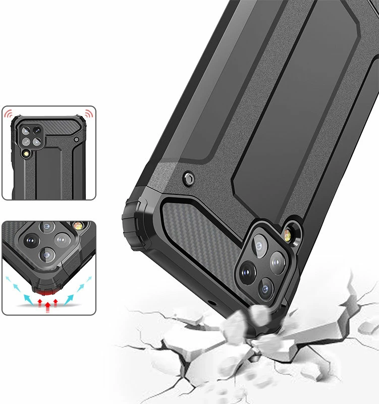 Hibridna zaščita Hurtel za Samsung Galaxy A22 4G, zlata