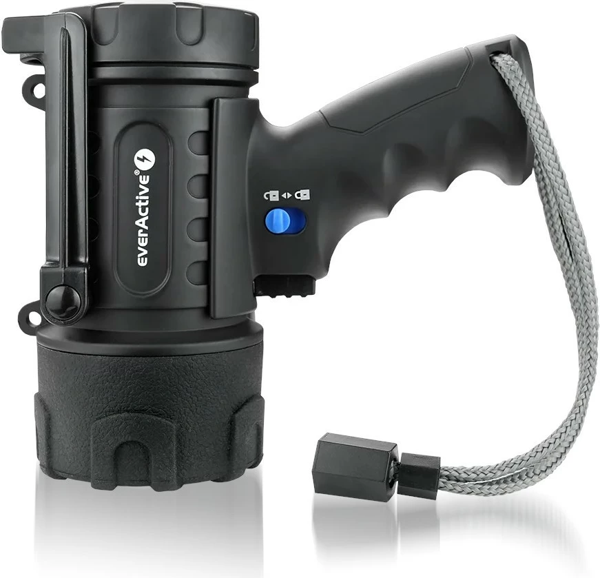Močna ročna svetilka, everActive SL-500R, LED, 500 lumnov, IP67, črna