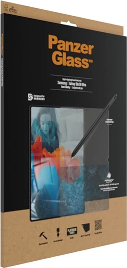 Kaljeno zaščitno steklo PanzerGlass E2E Super+ za Samsung Galaxy Tab S8 Ultra, prozorno