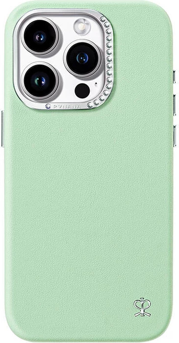Ovitek za telefon Joyroom PN-15F4 za iPhone 15 Pro Max, zelen, s kristali