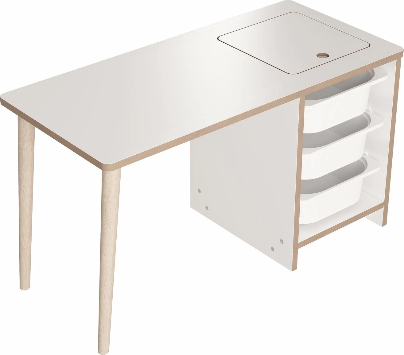 Otroški set mize in stolov Hanah Home Soho, bel