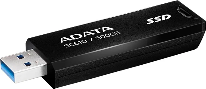 Zunanji SSD, 500 GB, črn - ADATA SC610