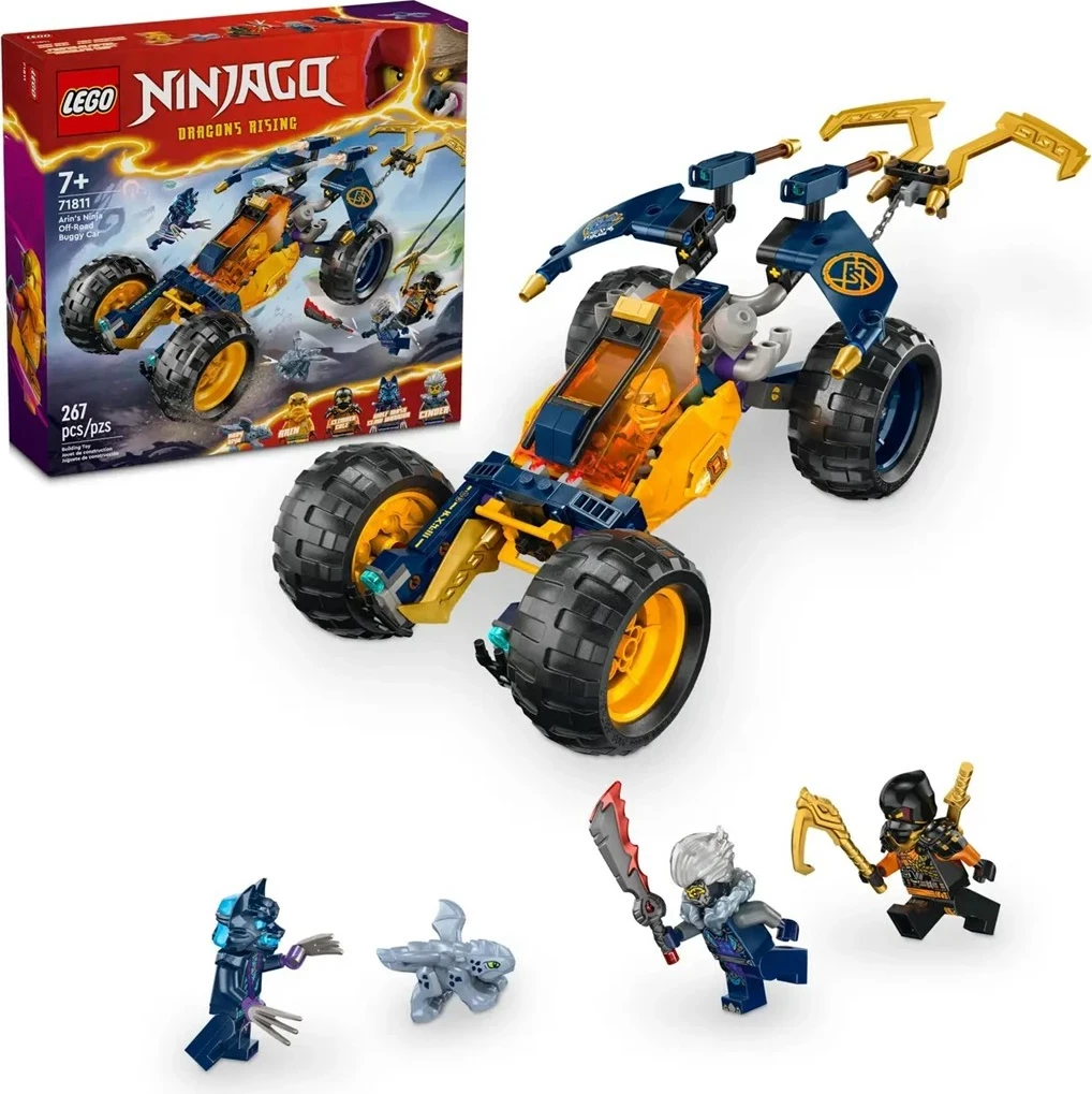 Igralni set NINJAGO 71811 Arin's Ninja terenski buggy, LEGO, 4 minifigure