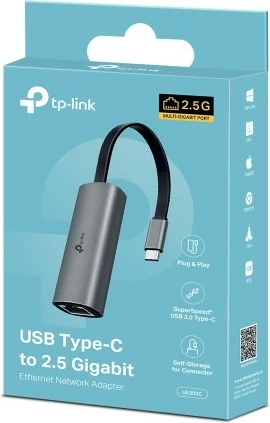 Ethernet adapter USB Type-C na RJ-45, 2,5 Gbps — TP-Link UE302C