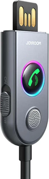 Bluetooth sprejemnik za avto Joyroom JR-CB6, Bluetooth 5.3, mikrofon z ENC, temno siv