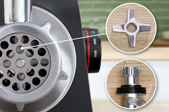 Električni mlinček za meso Bosch MFWS660B, 500 W, črno/srebrn