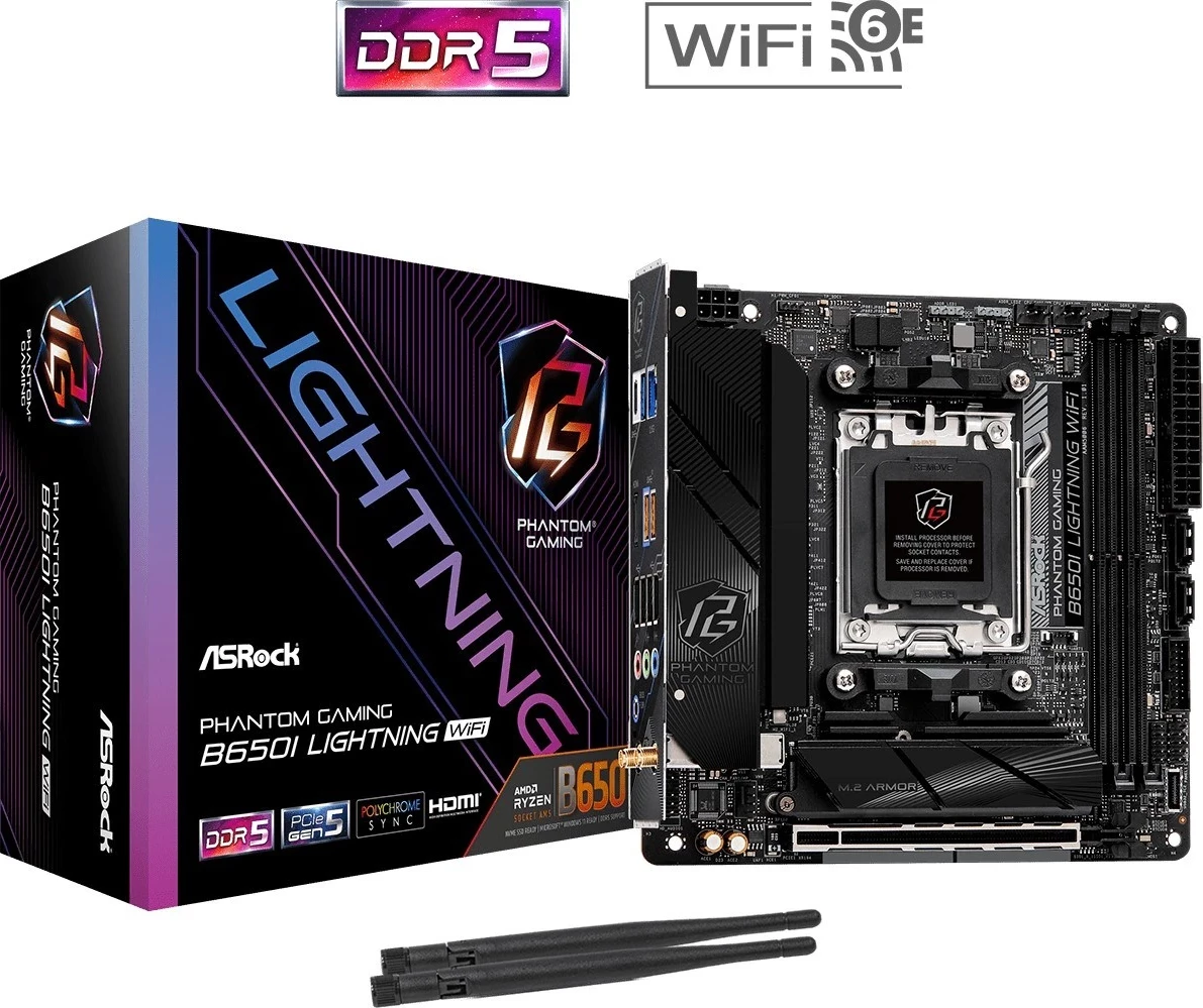Plošča AM4 Asrock B650I LIGHTNING WIFI