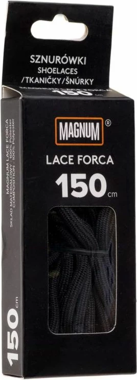 Vezalke za čevlje Magnum, unisex, črne