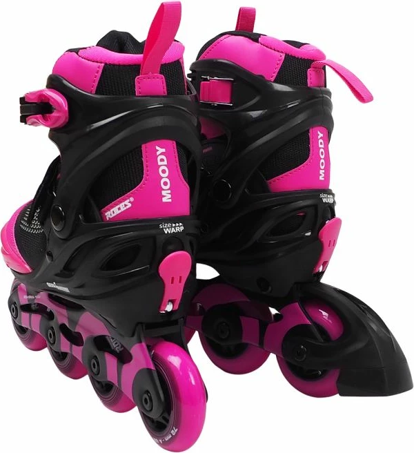 Rollerji za otroke Roces, črni in rožnati