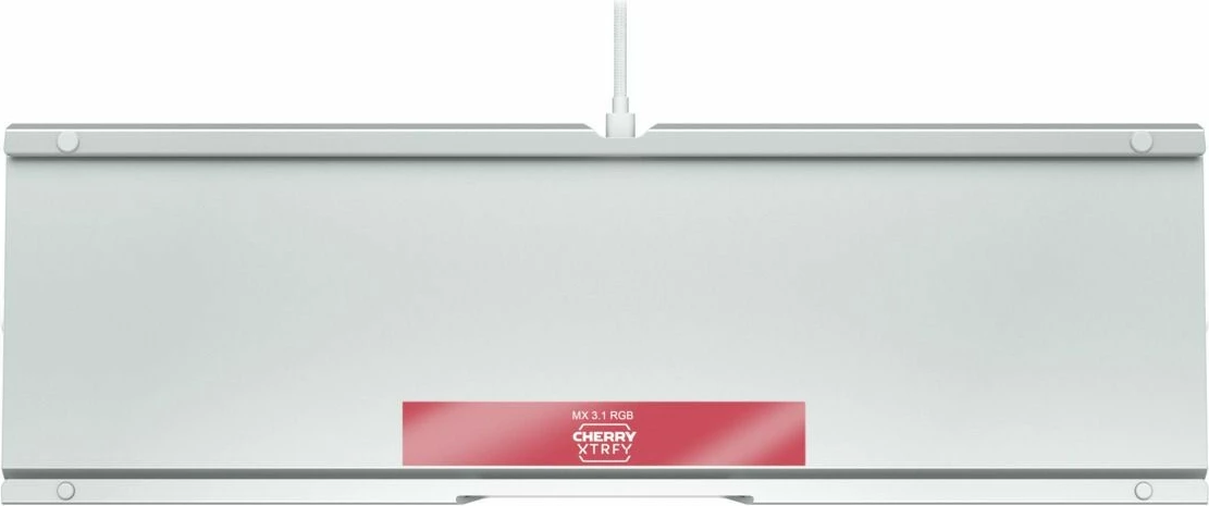 Mehanska igralna tipkovnica XTRFY CHERRY MX 3.1, žična, USB, QWERTZ, RGB LED, bela