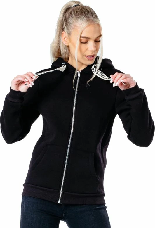 Duks z zadrgo Justhype, črn, ženski