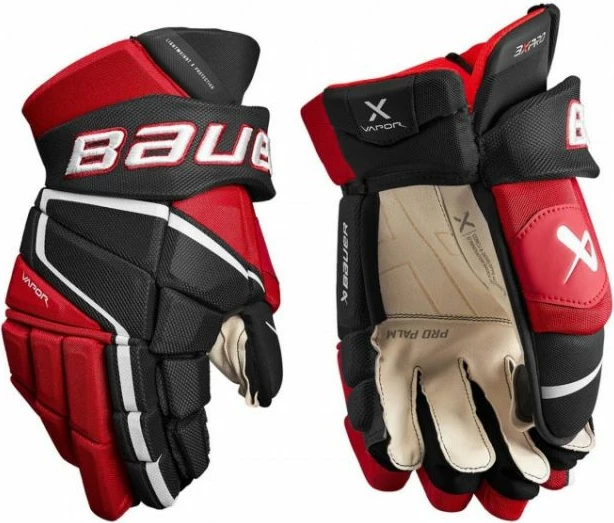 Hokejske rokavice za moške Bauer, črno/sive