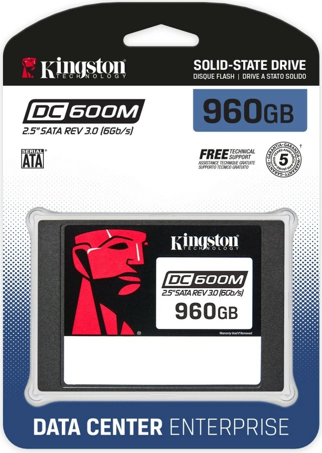 SSD Kingston DC600M 960GB, 2,5", SATA III