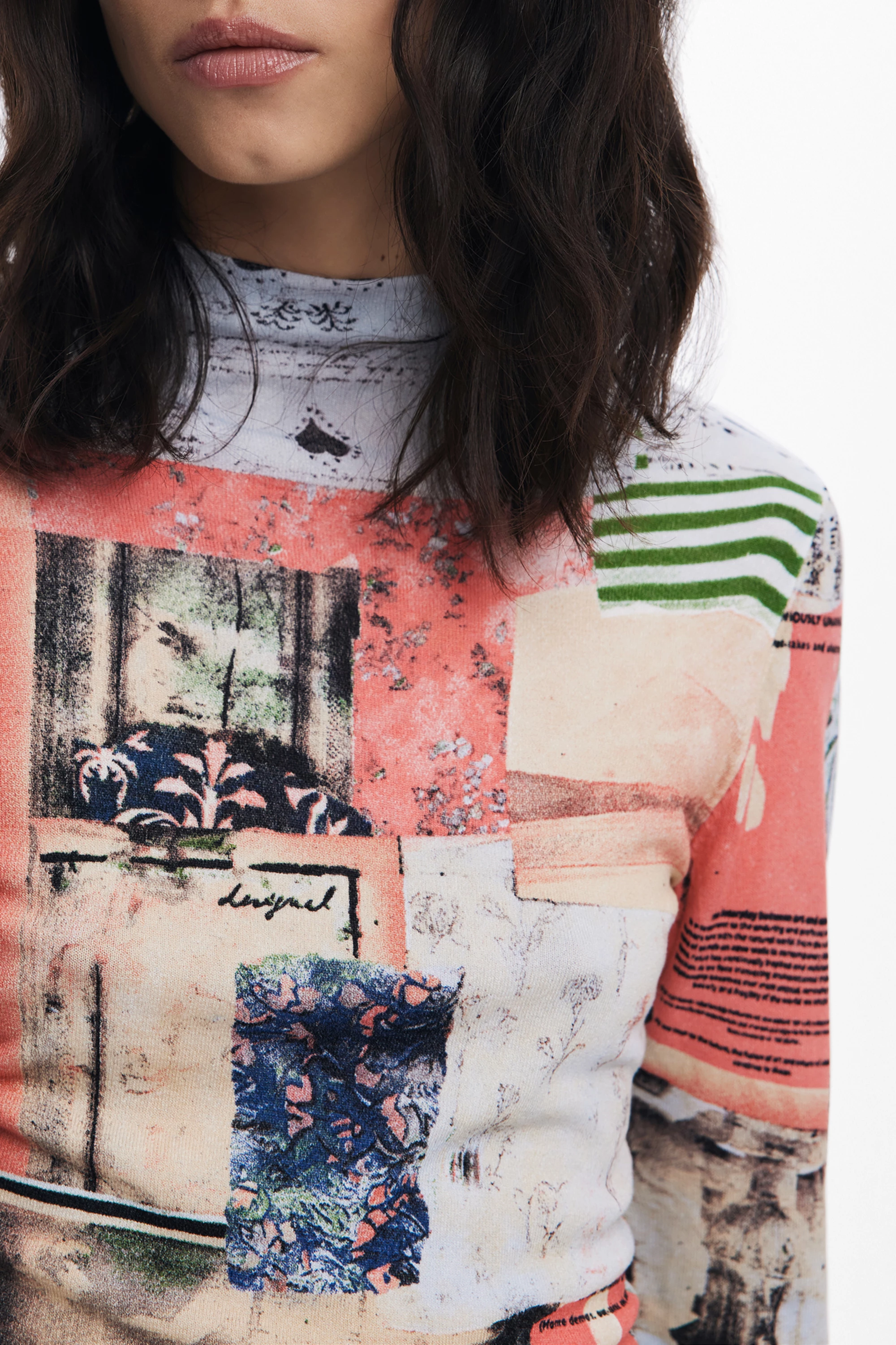 Ženska pletenina Montreal Jerseys, DESIGUAL, rožnata