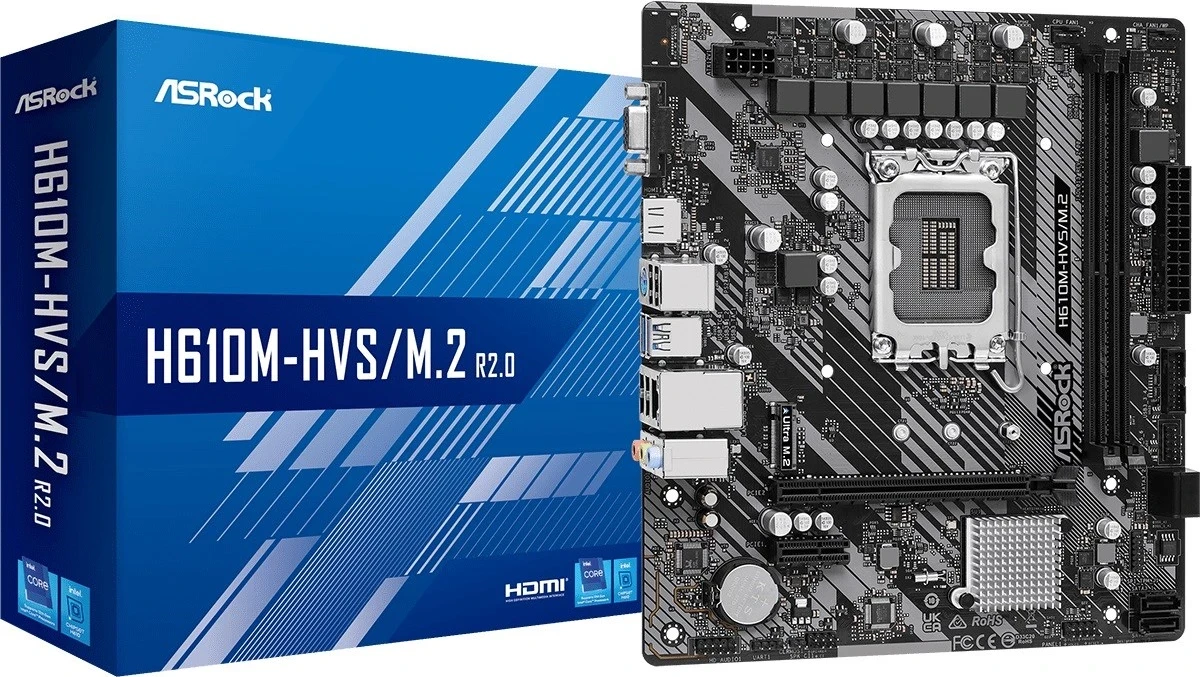 Matična plošča Asrock H610M-HVS R2.0 - Intel H510, LGA 1700