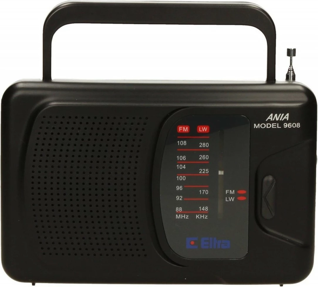 Prenosni radio ANIA 3 Eltra, mono, FM/LW, črn