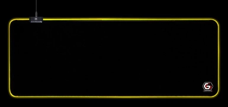 Mauspad Gembird MP-GAMELED-L, črn