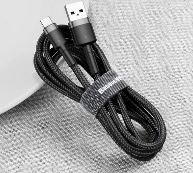 USB kabel Baseus CATKLF-UG1, 3 m, USB A na USB C, črn