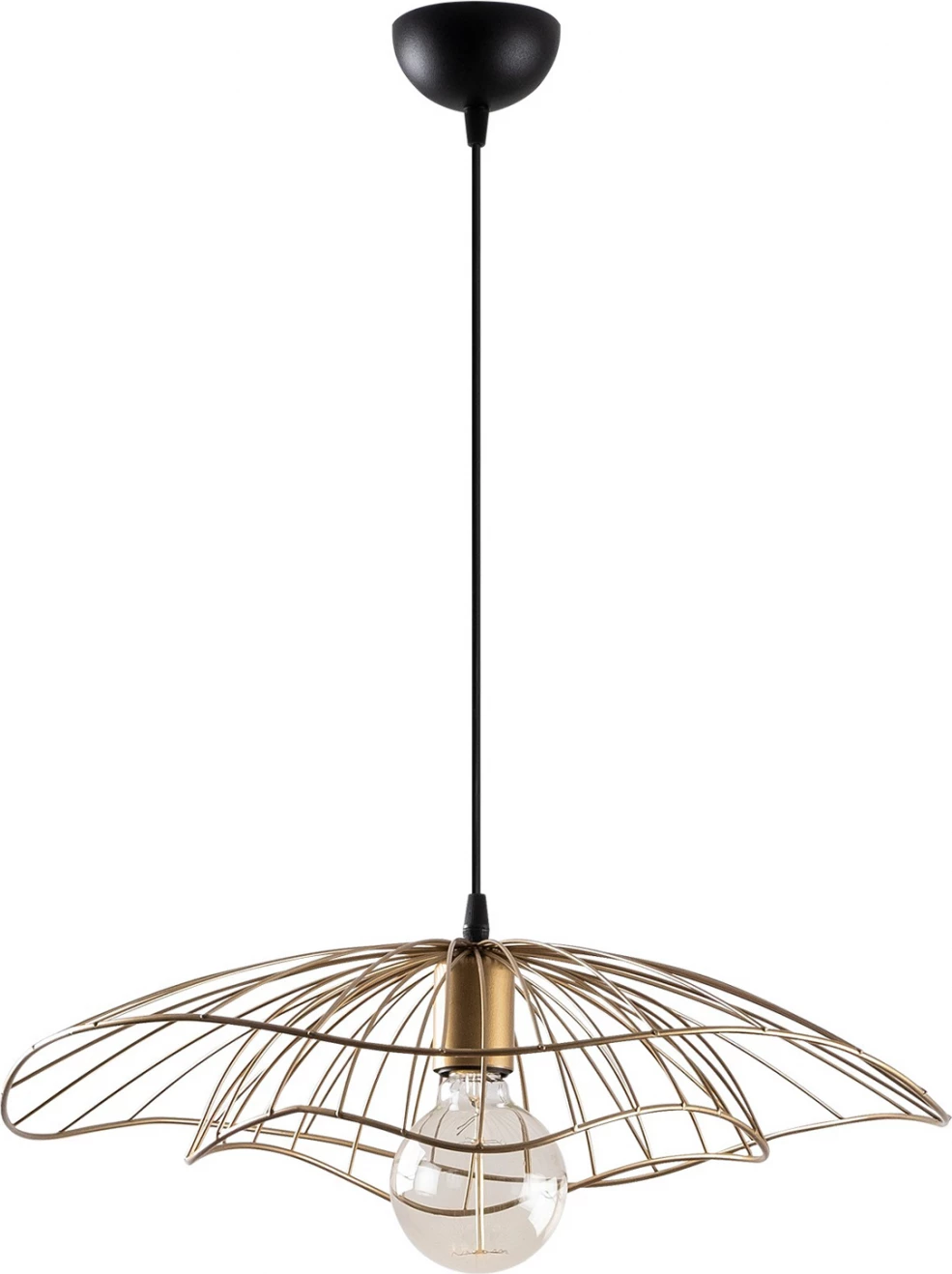 Metalna viseča svetilka, zlata, FH7229.04, Φ50x111 cm