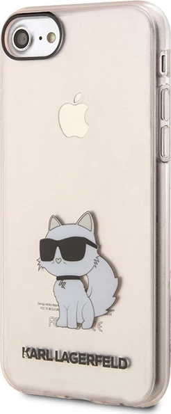 Ovitek Choupette, Karl Lagerfeld KLHCI8HNCHTCP za iPhone 7/8/SE 2020/SE 2022, rožnat