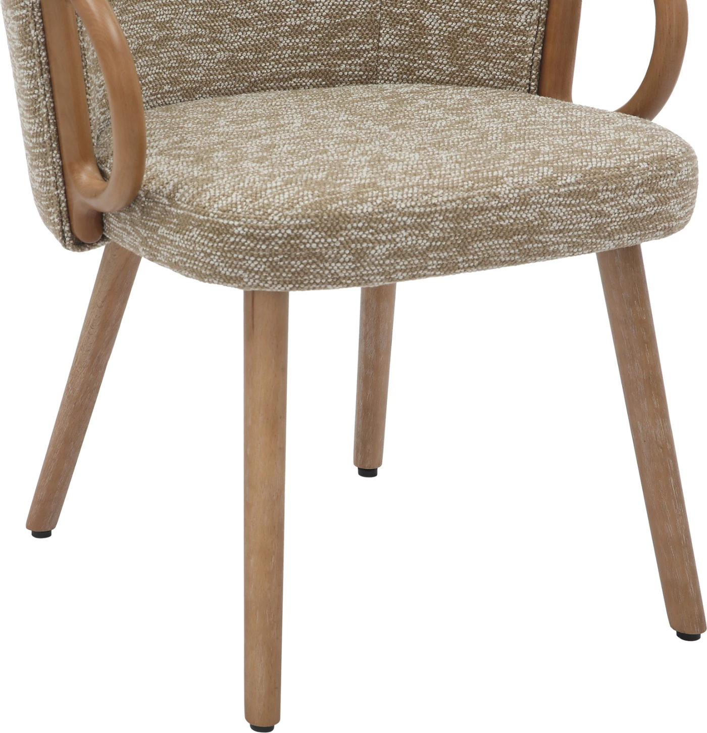 Jedilni stol RIG FH9979.01 bukove noge v beli barvi-bež tkanina 59x58,5x72,5H cm