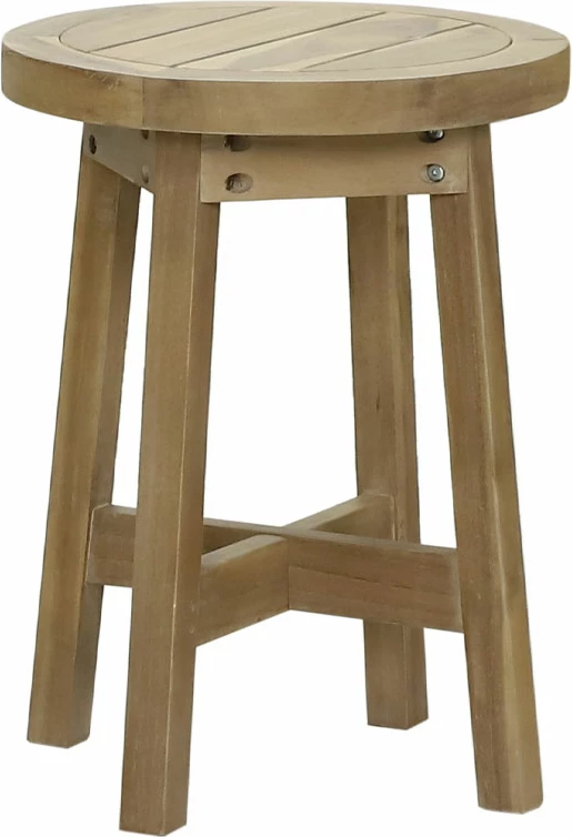 Stranska mizica Anasa, iz akacijevega naravnega lesa, 40x40x48