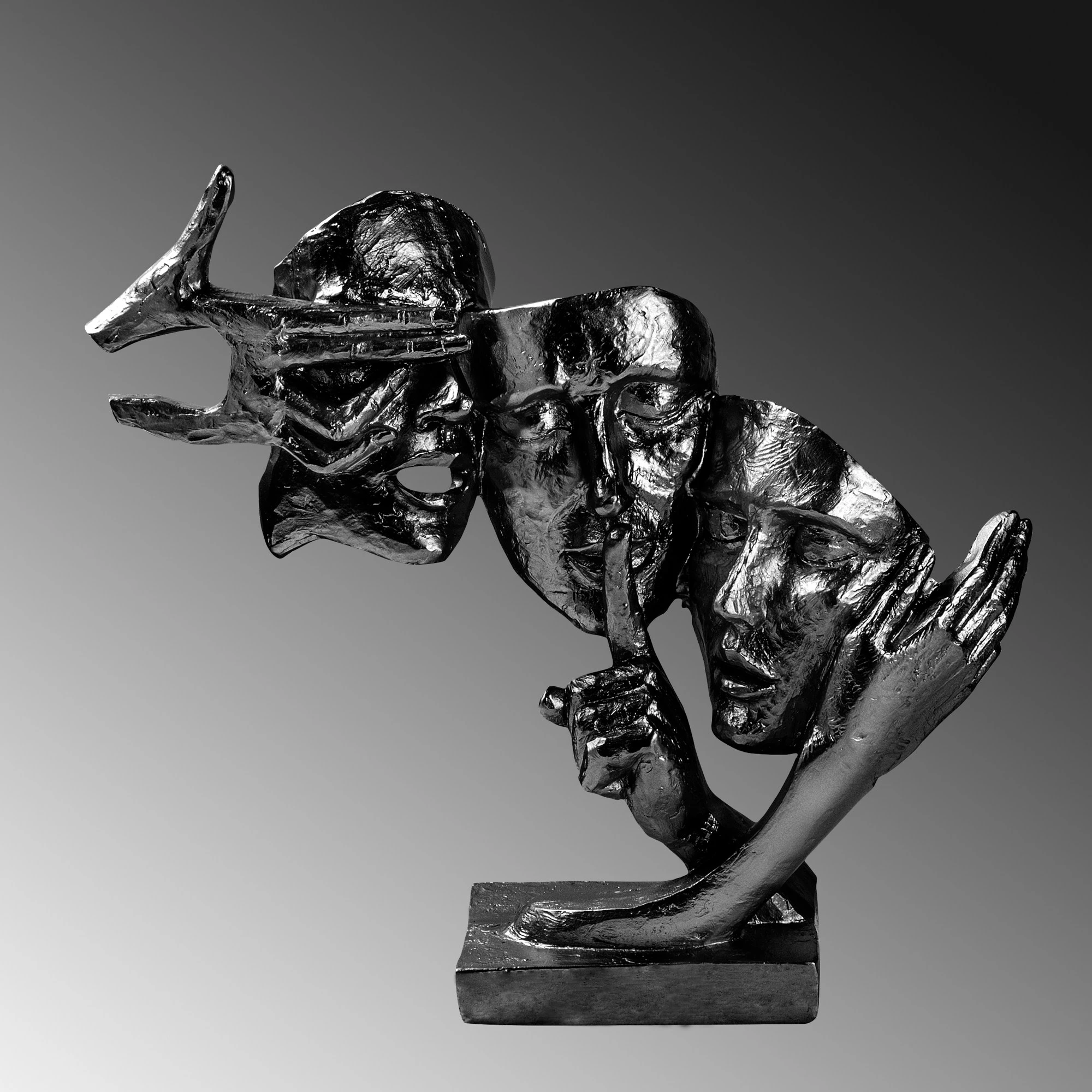 Dekorativni predmet Evila Originals Yak-034-C, črn