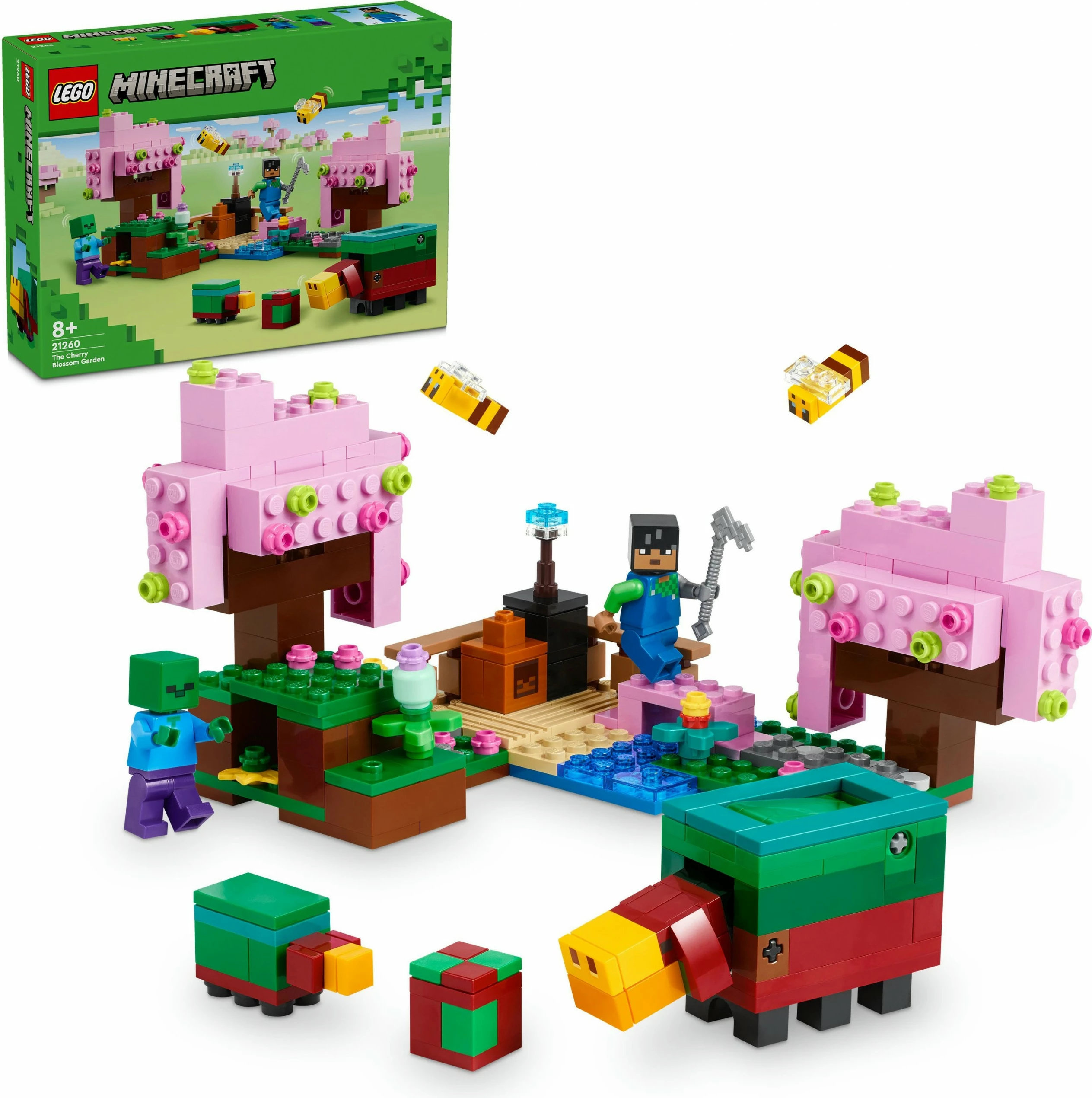 Gradbeni set Minecraft 21260, 304 kosi, večbarven