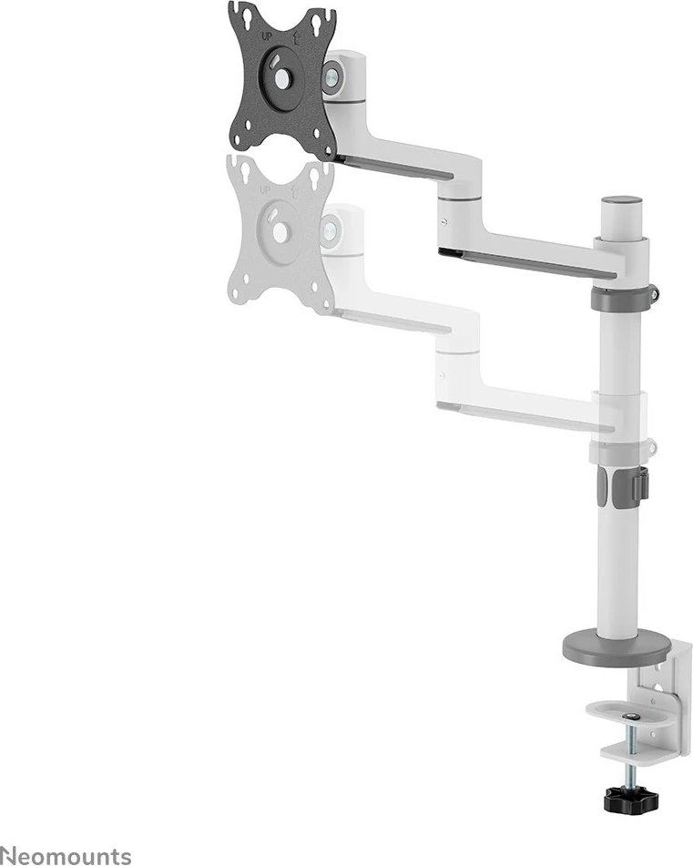 Nosilec za monitor 17–27", nosilnost 8 kg, VESA 100x100, bel — Neomounts DS60-425WH1