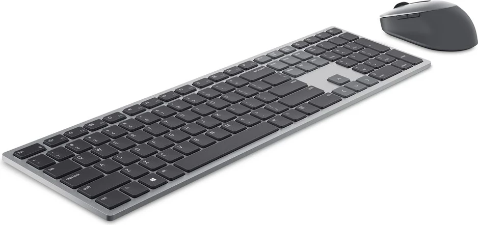 Set tipkovnice in miške Dell KM7321W, RF brezžični + Bluetooth, QWERTY US International, titan siva