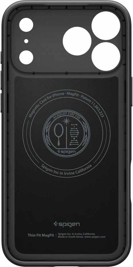 Tanki ovitek MagSafe za iPhone 17 Pro Max, Spigen, črn