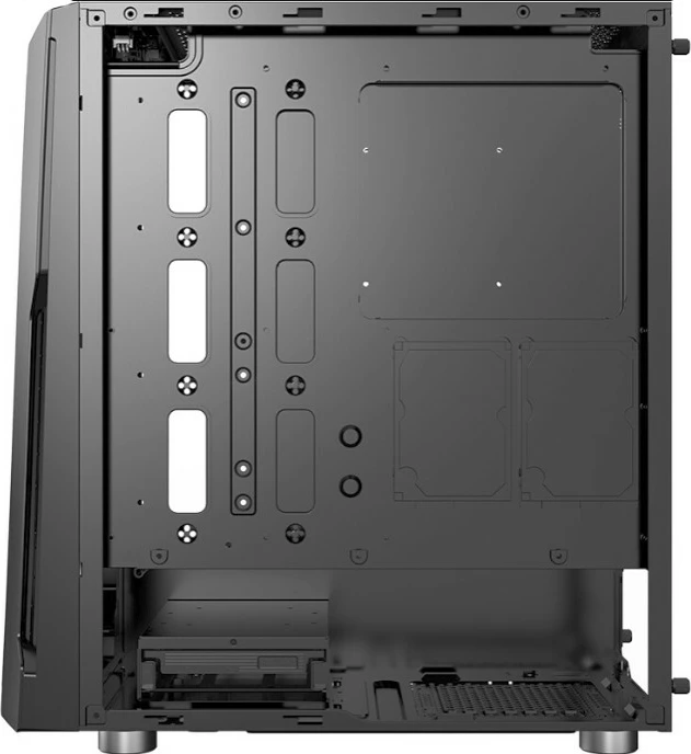 Midi tower z RGB osvetlitvijo Xilence XG121 BLADE X512.RGB, črn