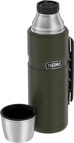 Termos 470 ml z držalom za skodelico, Thermos, army green