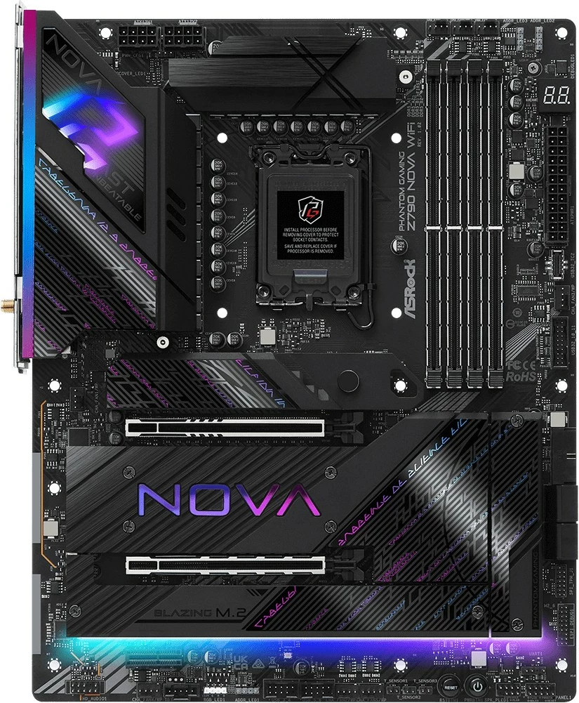 Plošča ASRock Z790 Nova WiFi, Intel, LGA 1700, DDR5, 192 GB