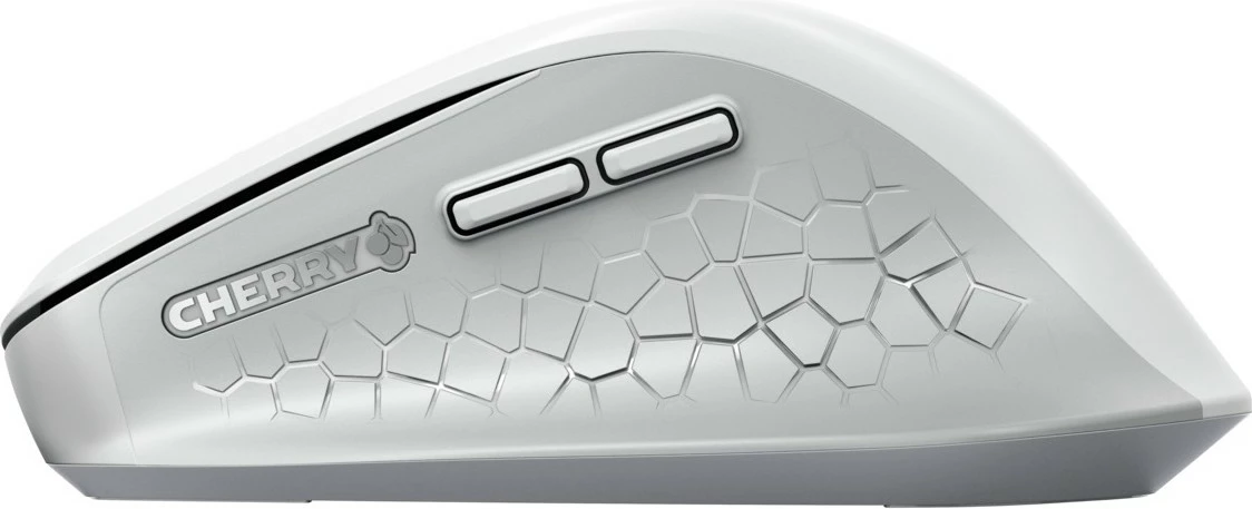 Brezžični miška Cherry Stream Comfort, RF, 4000 DPI, siva, bela