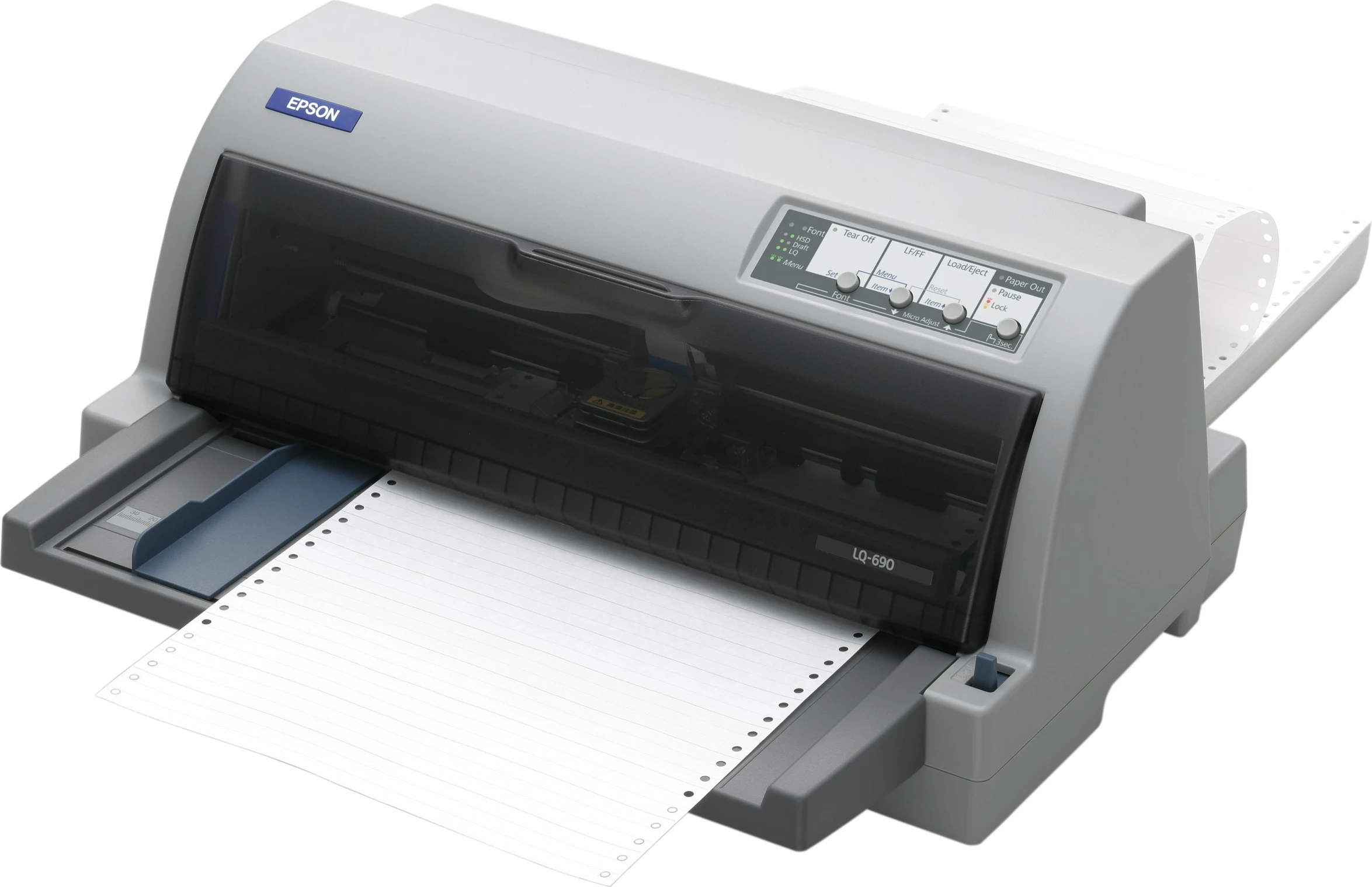 Dot matrix tiskalnik, Epson LQ-690, 24 igel, USB 2.0, vzporedni, siv