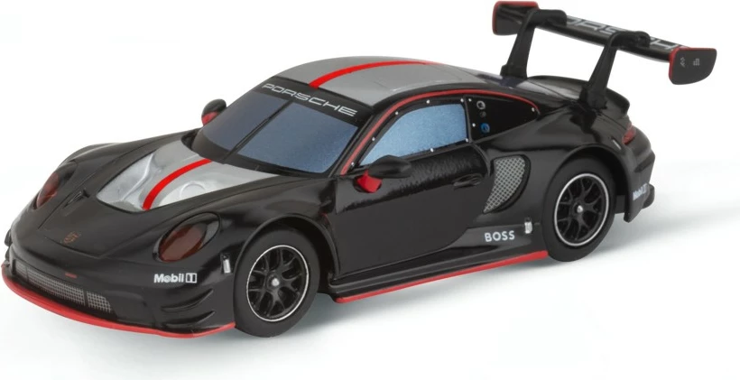 Model športnega avtomobila Porsche Carrera 911 GT3 R, 8 let, črn