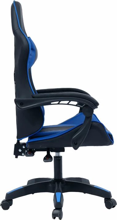 Gaming stol William, PU, črno-moder