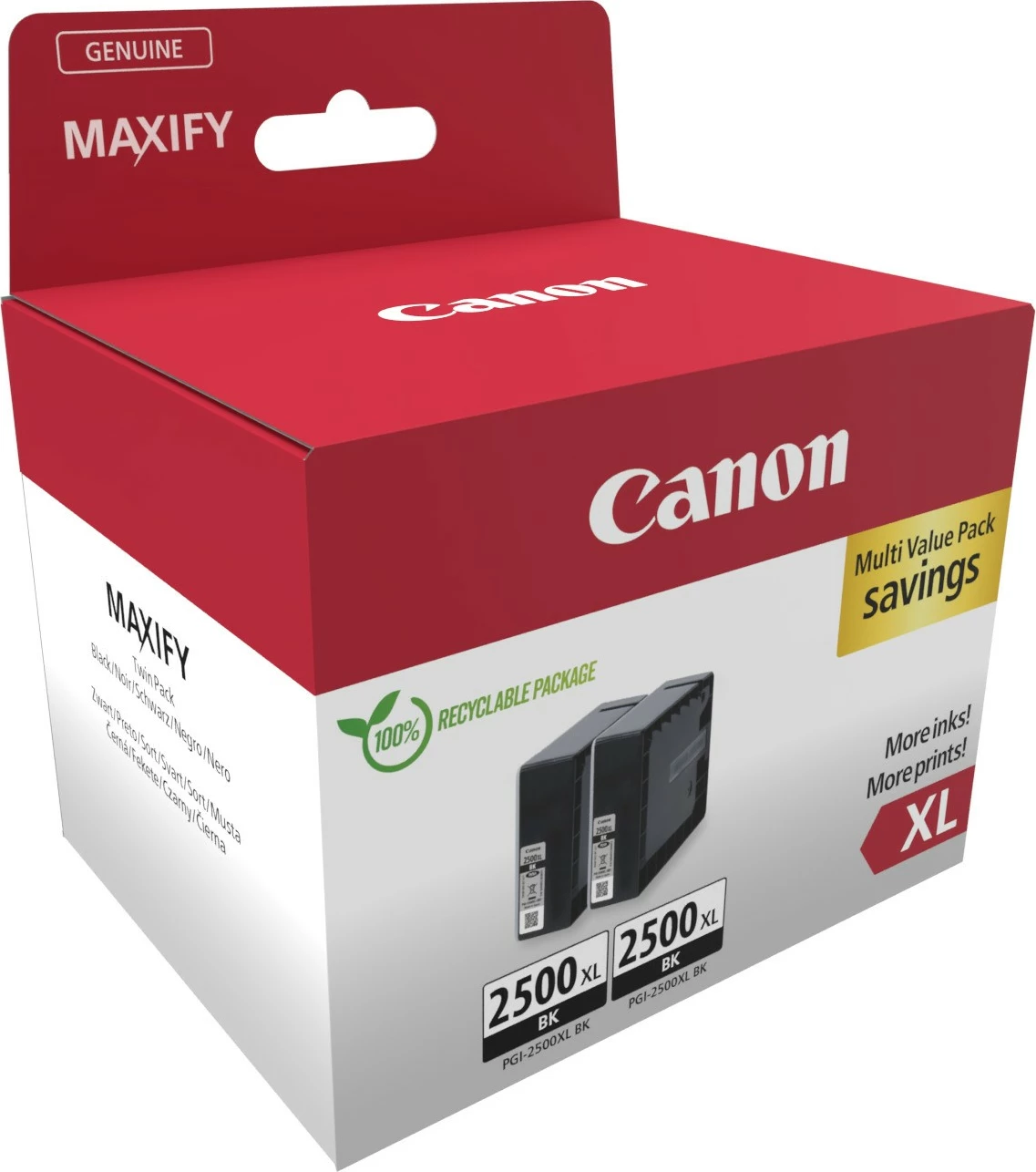 Kaseta za črnilo Canon 9254B011, 2 kosa, črna, dvojna paketa