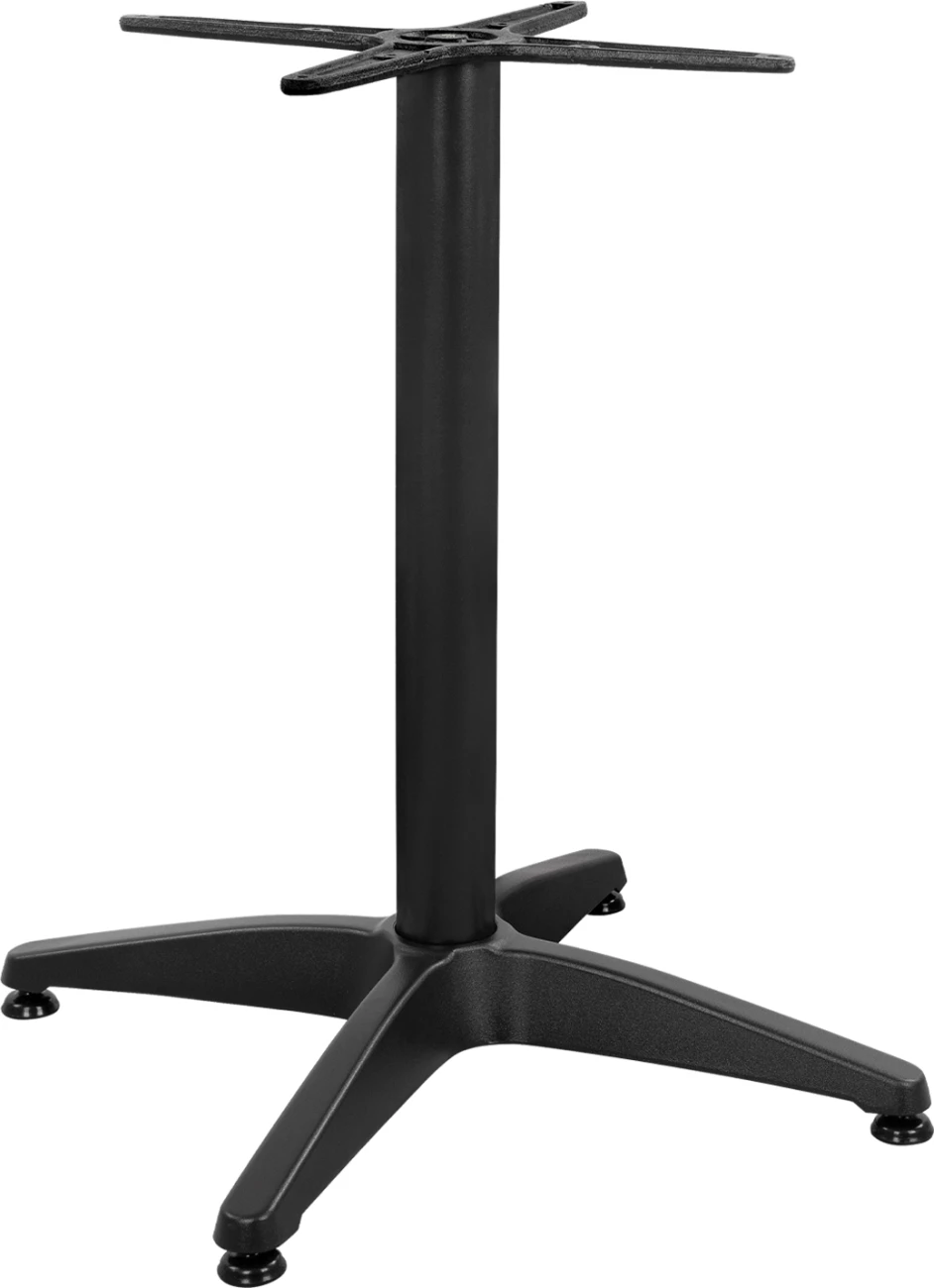 Aluminijasta osnova 4 noge 65x65x70 cm s križem 48x48 cm FH448.03 Črna