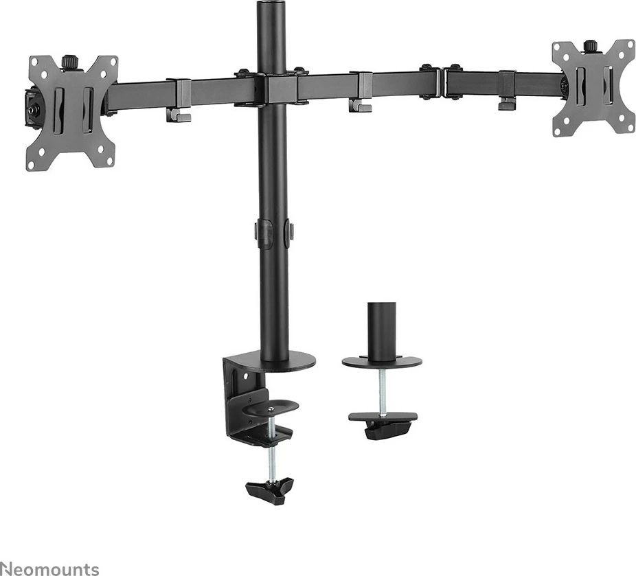 Krajša arm za dva monitorja Neomounts Newstar FPMA-D550DBLACK, 8 kg, 10"-32", črn