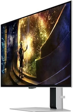 Gaming monitor OLED 27", QHD, 240Hz, srebrn — Samsung Odyssey G6 LS27DG610SUXEN