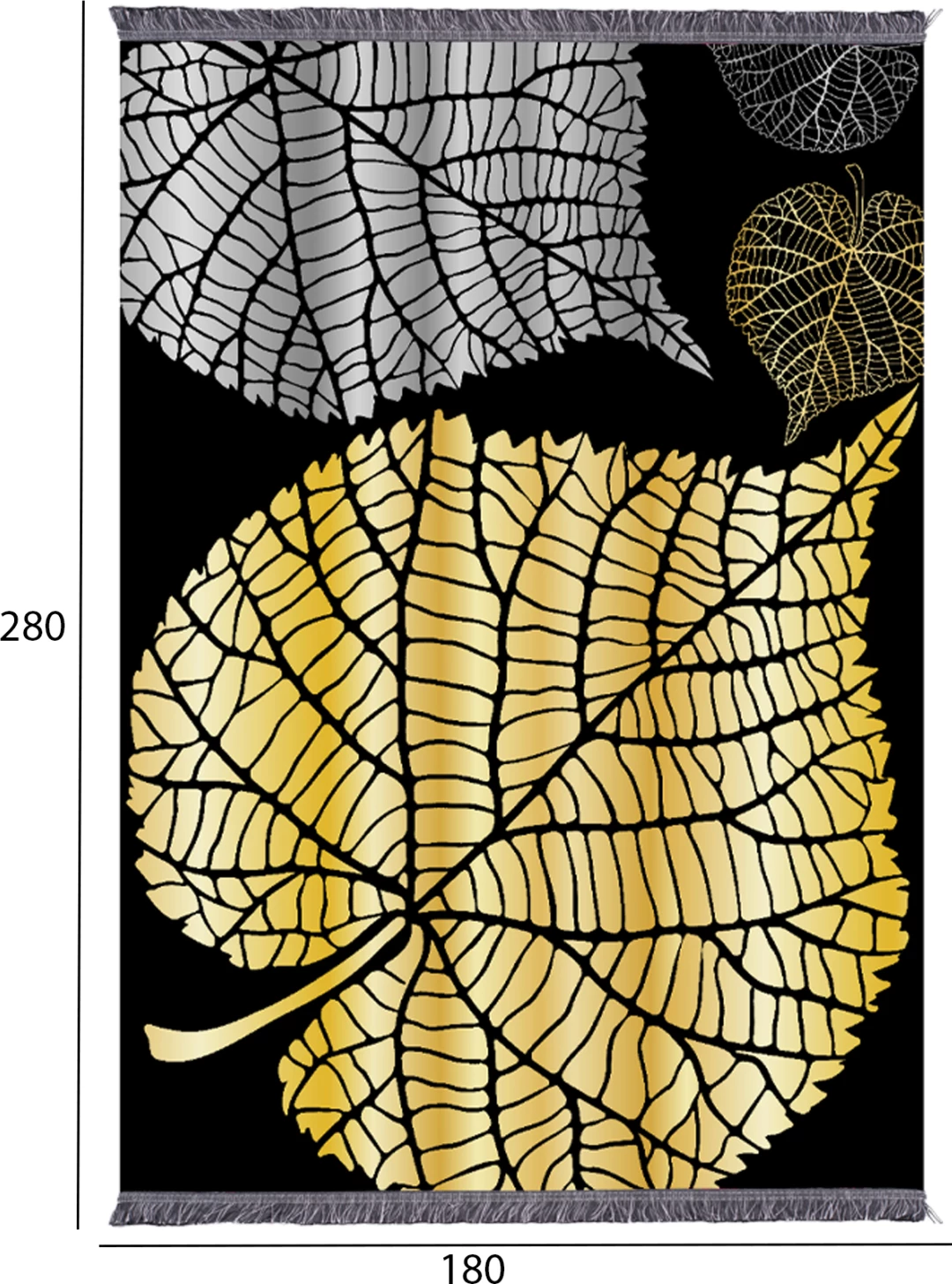 Preproga za dnevno sobo s franžami Josiane FH7723.39 listi 180x280