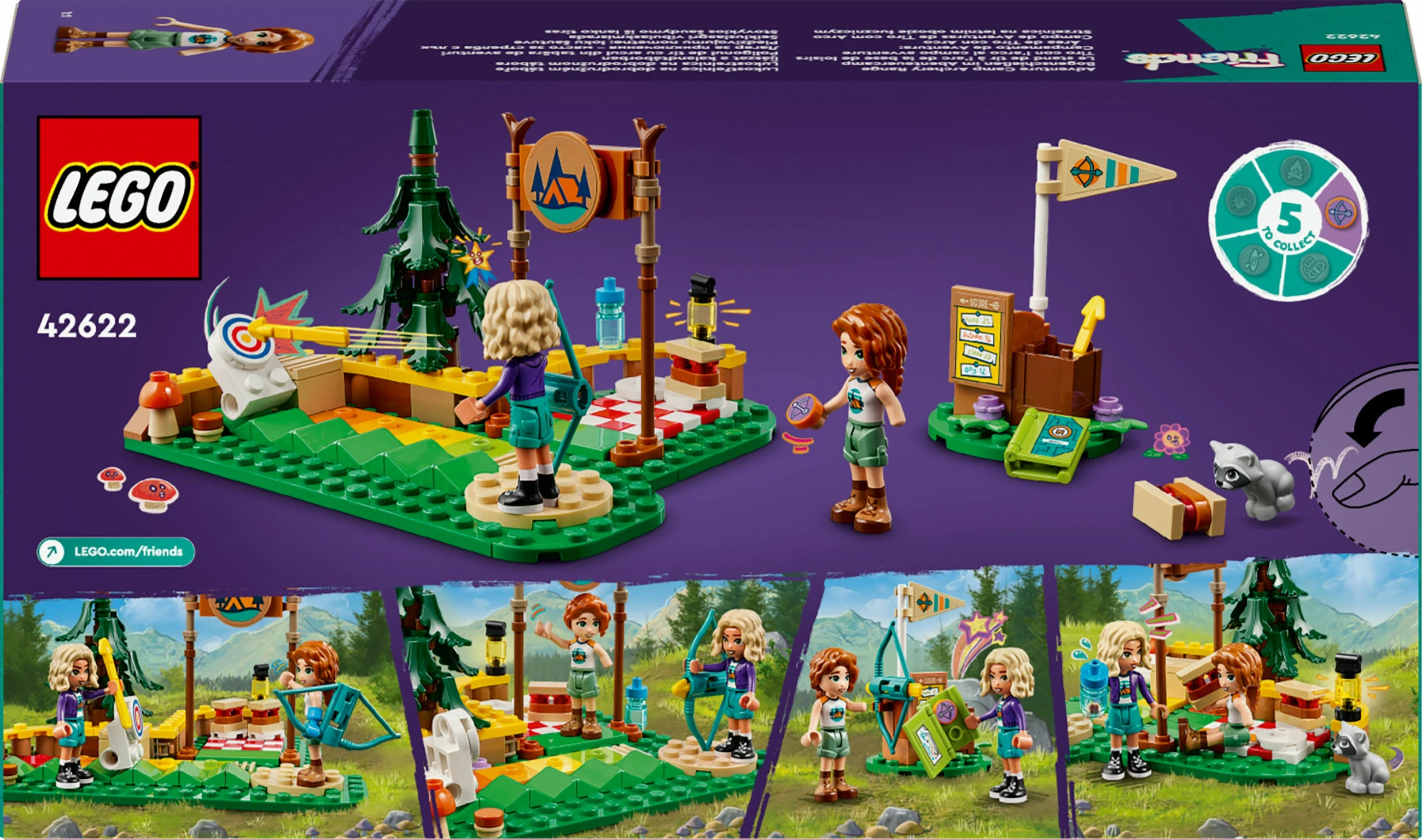 Set za gradnjo avanturistični kamp LEGO Friends 42622, večbarven