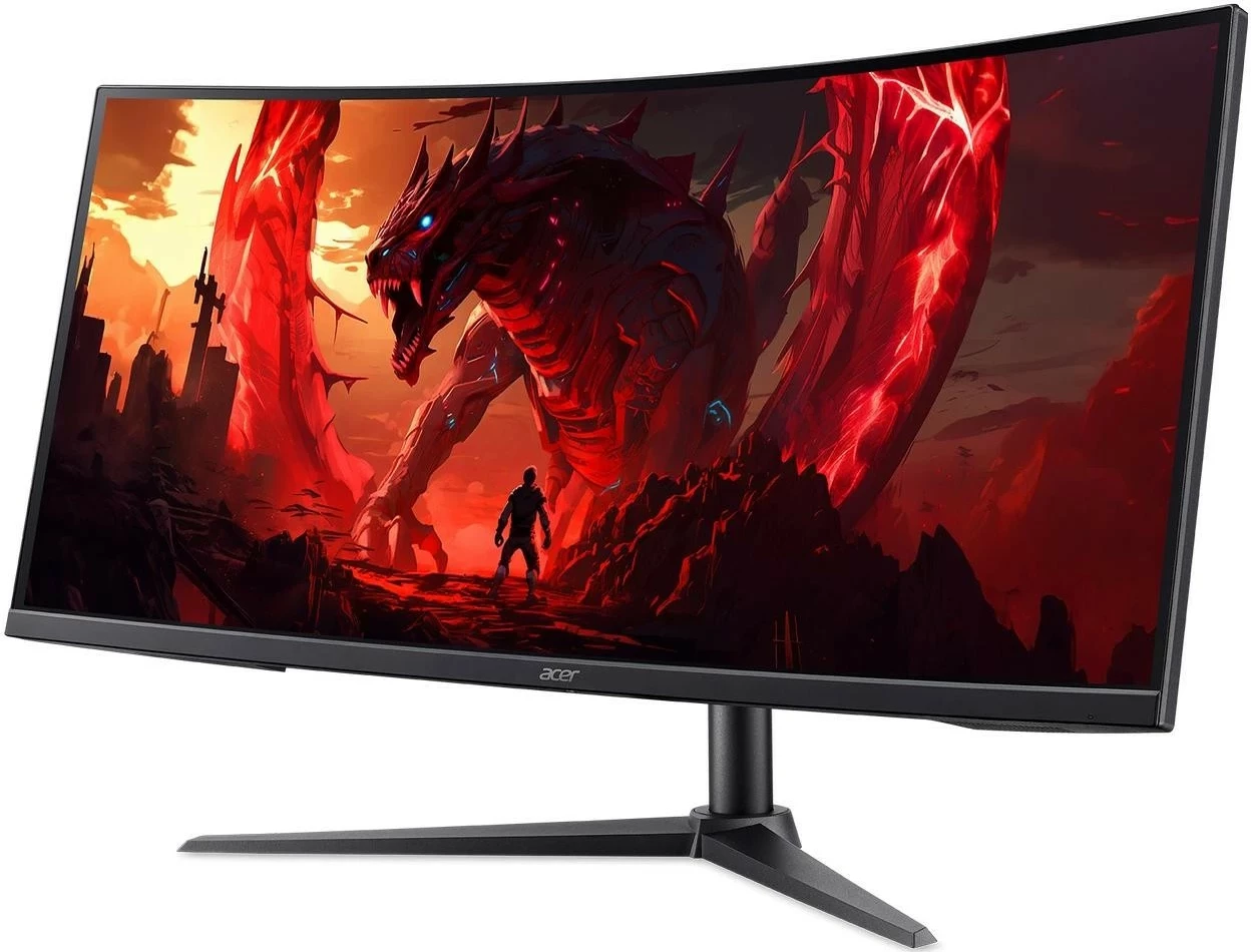 Gaming monitor 34" UWQHD, 200 Hz, FreeSync Premium, črn Acer Nitro XZ340CURX0bmiiphx