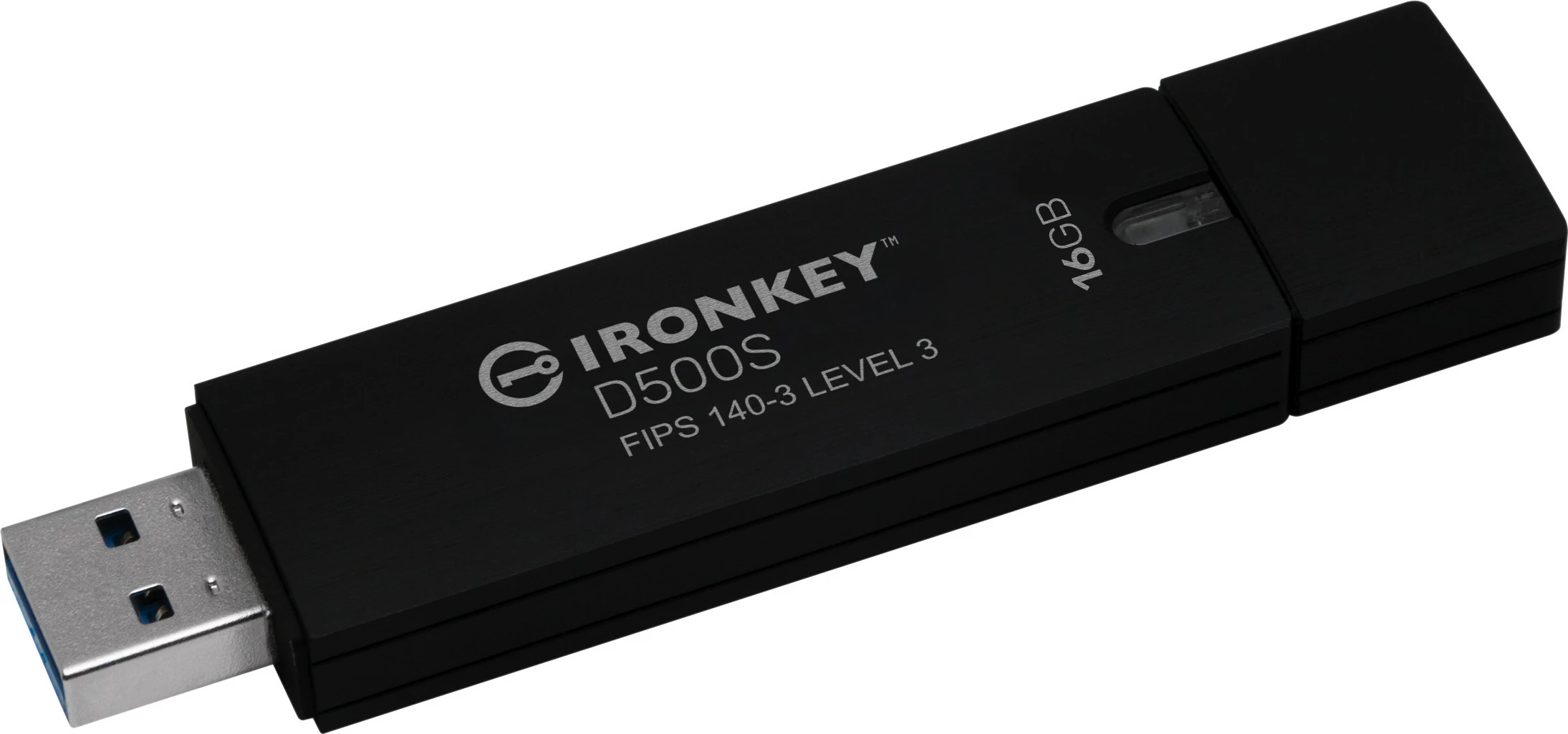 USB ključ Kingston IronKey D500S 16GB, USB 3.2, črn