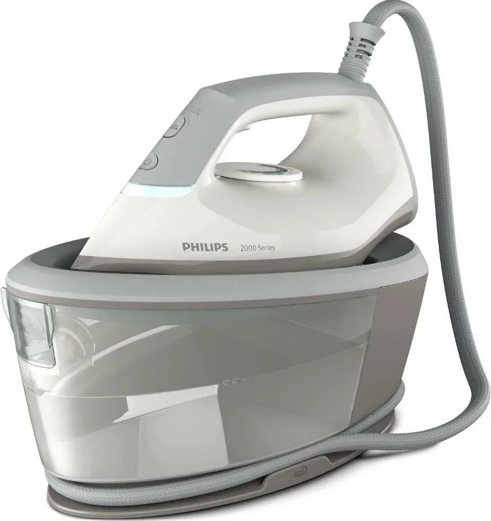 Parna likalna postaja, 2400 W, 1.4 L, keramična plošča, siva/bele - Philips 2000 Series PSG2000/80