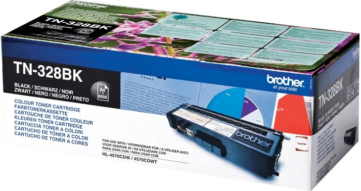 Toner črn Brother TN-328BK, original, 6000 strani